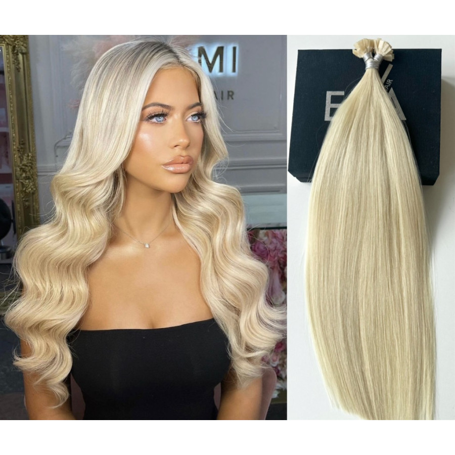 Extensii MICRO KERATINA Russian Hair #60 Blond Platinat